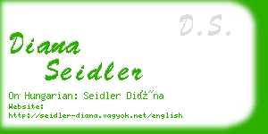 diana seidler business card